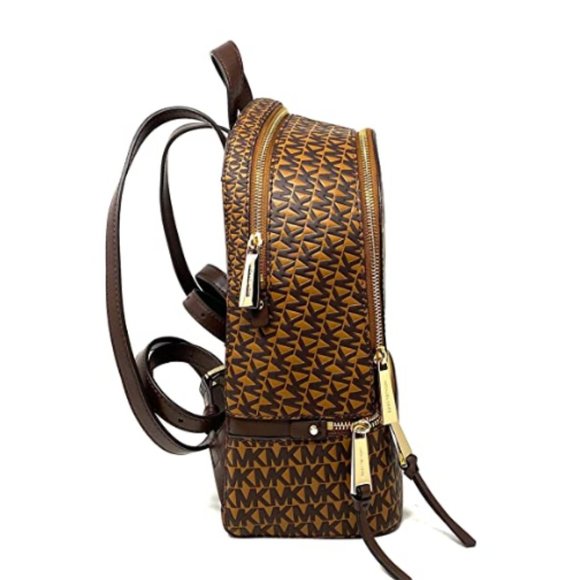 Zip Medium Backpack, Leather, Acorn/Multicolor main image 3